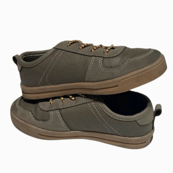 Oshkosh boys shoes Sz 11 medium gray sneakers casual - Picture 4 of 5